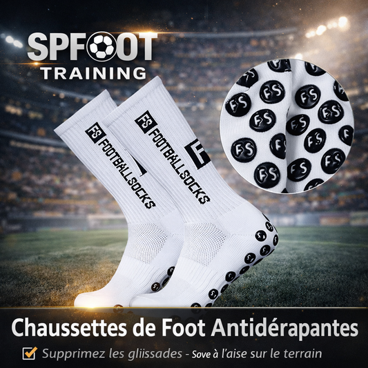 Lot de 10 Paires de Chaussettes de Sport Antidérapantes – Football & Running