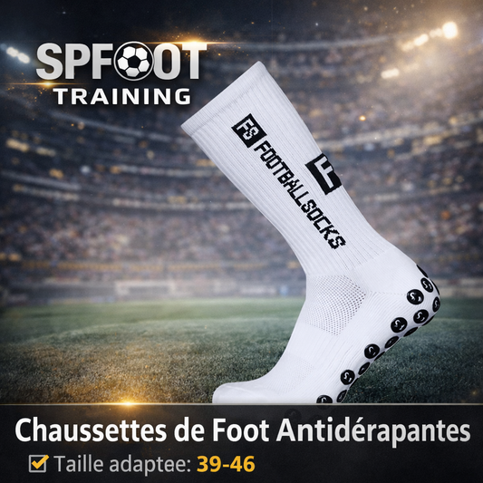 Lot de 10 Paires de Chaussettes de Sport Antidérapantes – Football & Running